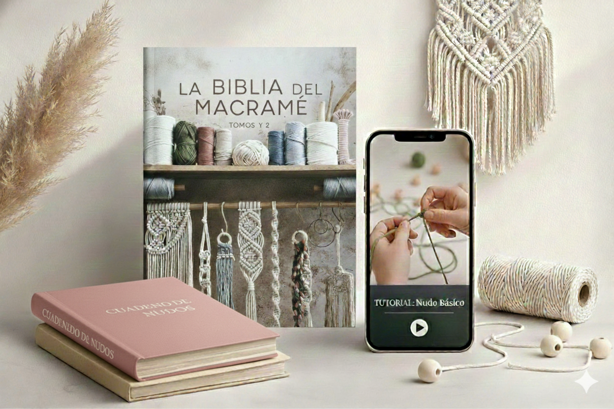 La Biblia del Macramé + 7 BONUS DE REGALO ♡